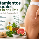 Tratamientos naturales para la celulitis con ejercicio, masajes, hidratación, plantas y cuidado de la piel