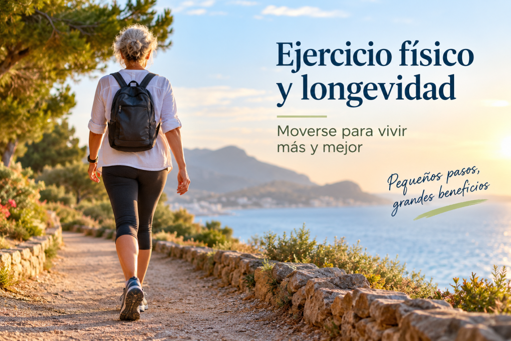 Ejercicio físico y longevidad: moverse para vivir más y mejor