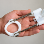 Extensor peneano utilizado en métodos de tracción para alargar el pene
