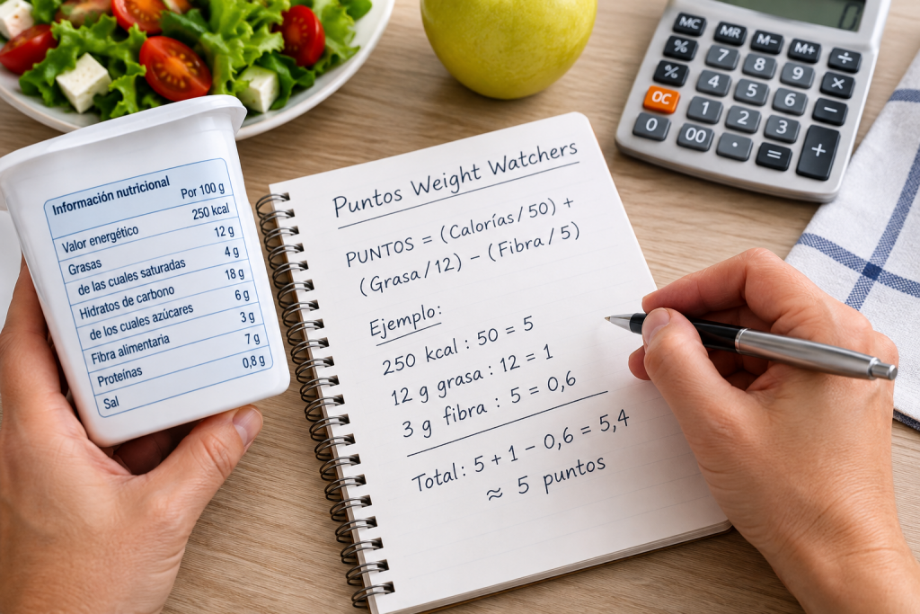 Puntos de los alimentos en Weight Watchers: fórmula clásica