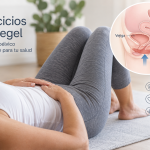 Mujer realizando ejercicios de Kegel para fortalecer el suelo pélvico