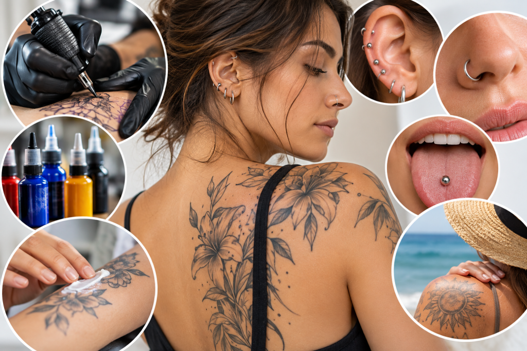 Tatuajes y piercing: riesgos, cuidados y seguridad de las tintas