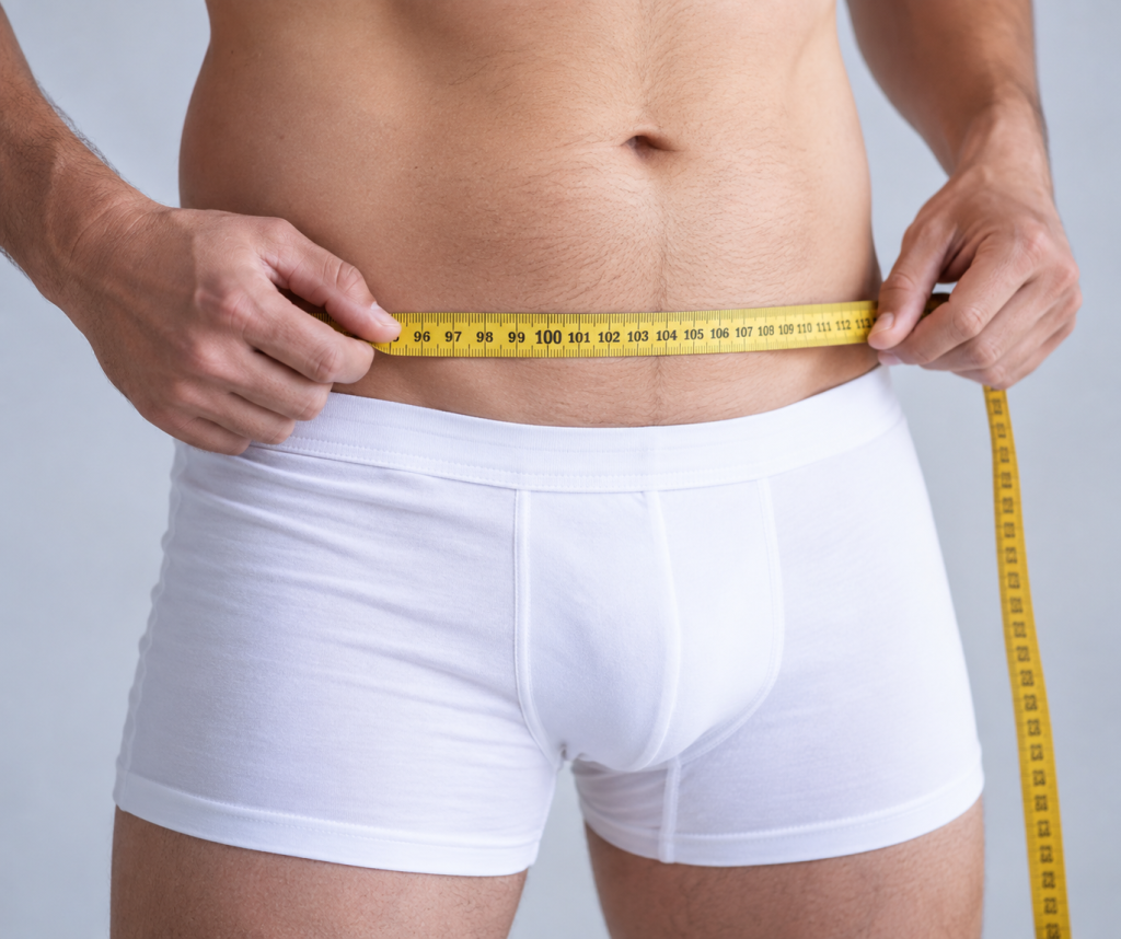 ¿Se puede alargar el pene adelgazando?