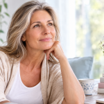 Mujer con coito doloroso durante la menopausia