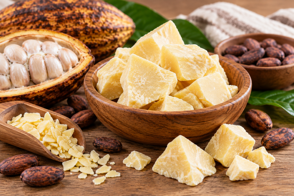 Manteca de cacao: qué es, propiedades y usos en piel, labios y cabello