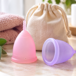 Copas menstruales reutilizables de silicona