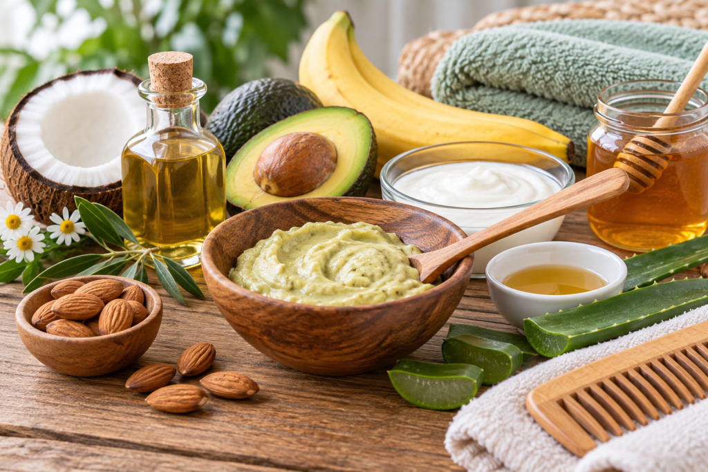 Mascarillas naturales para el pelo: aceites, mantecas y recetas útiles
