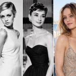 Mujeres con pecho pequeño luciendo distintos estilos de moda, desde líneas minimalistas hasta vestidos de escote pronunciado