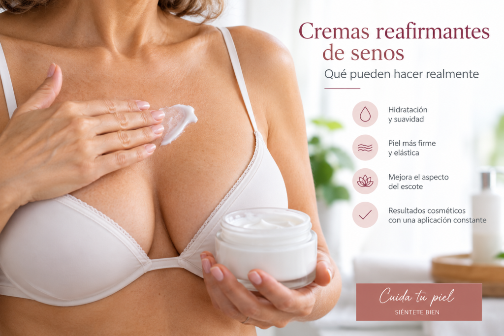 Cremas reafirmantes de senos: qué pueden hacer realmente