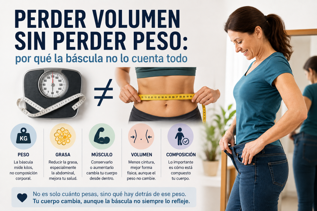 Perder volumen sin perder peso: por qué la báscula no lo cuenta todo
