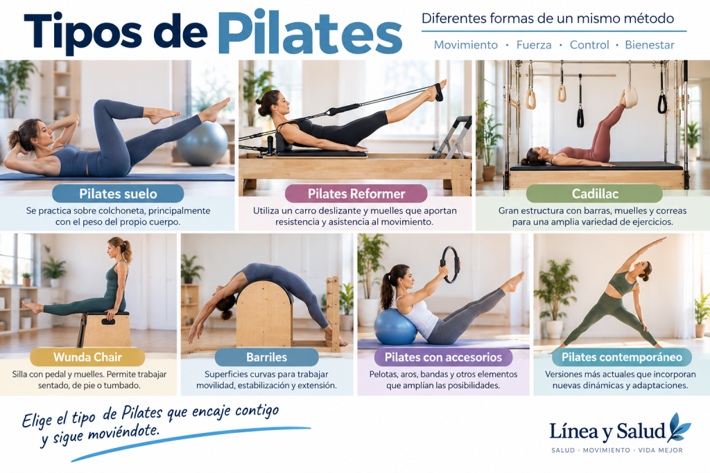 Tipos de Pilates: suelo, Reformer y otras modalidades