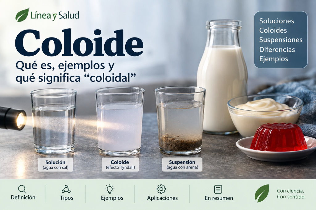 Coloide: qué es, ejemplos y qué significa “coloidal”
