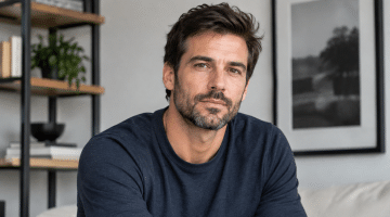 Hombre adulto relacionado con la fisiología de la erección masculina