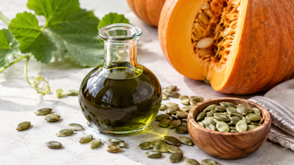 Aceite de semillas de calabaza: propiedades, próstata y beneficios