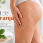 Piel de naranja en muslo y glúteo con consejos de ejercicio, hidratación y cuidado de la piel