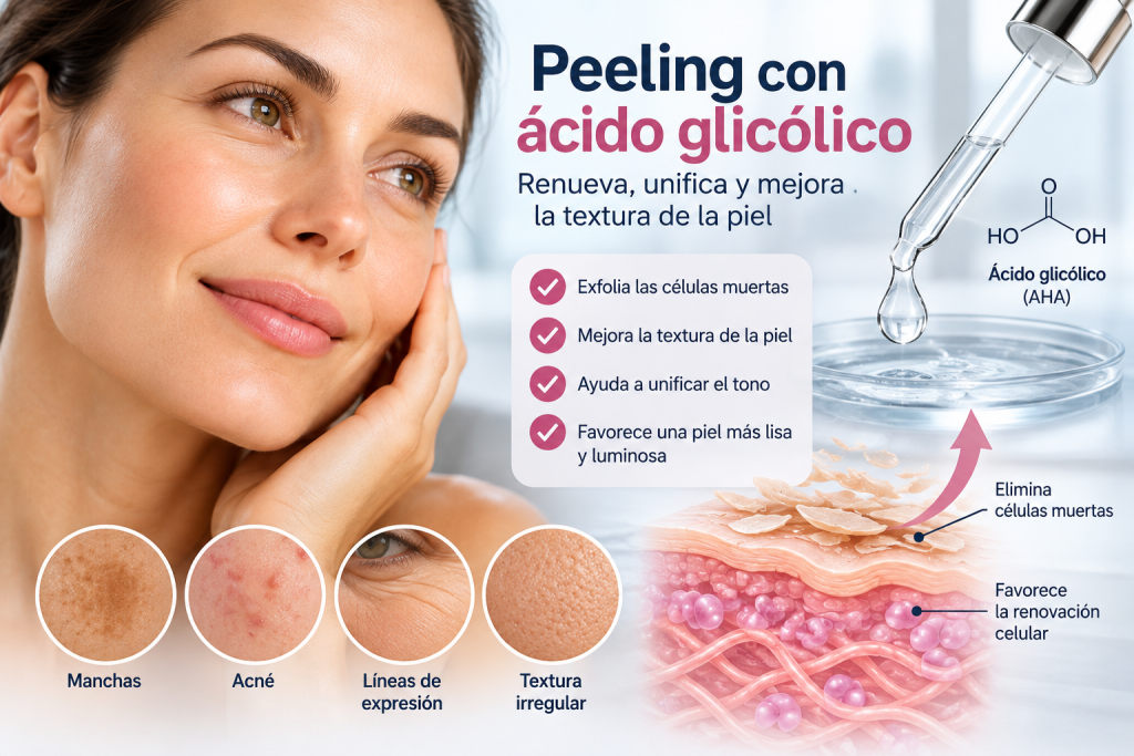 Peeling con ácido glicólico: para qué sirve, cómo se usa y qué riesgos tiene