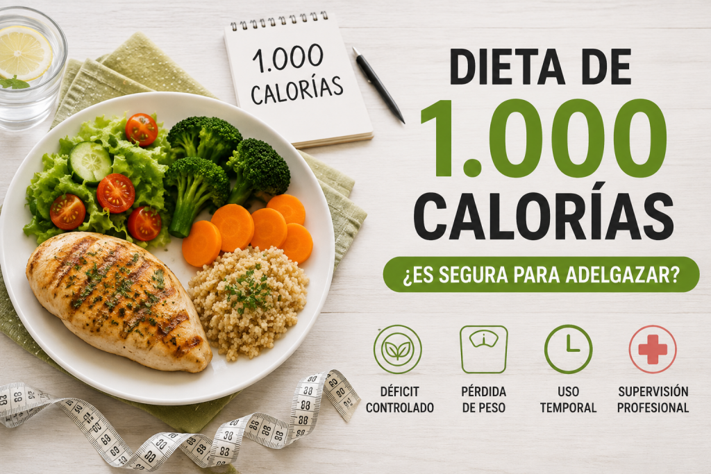 Dieta de 1.000 calorías: ¿es segura para adelgazar?