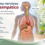 Sistema nervioso parasimpático y nervio vago regulando descanso, digestión y ritmo cardíaco