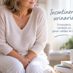 Mujer con incontinencia urinaria