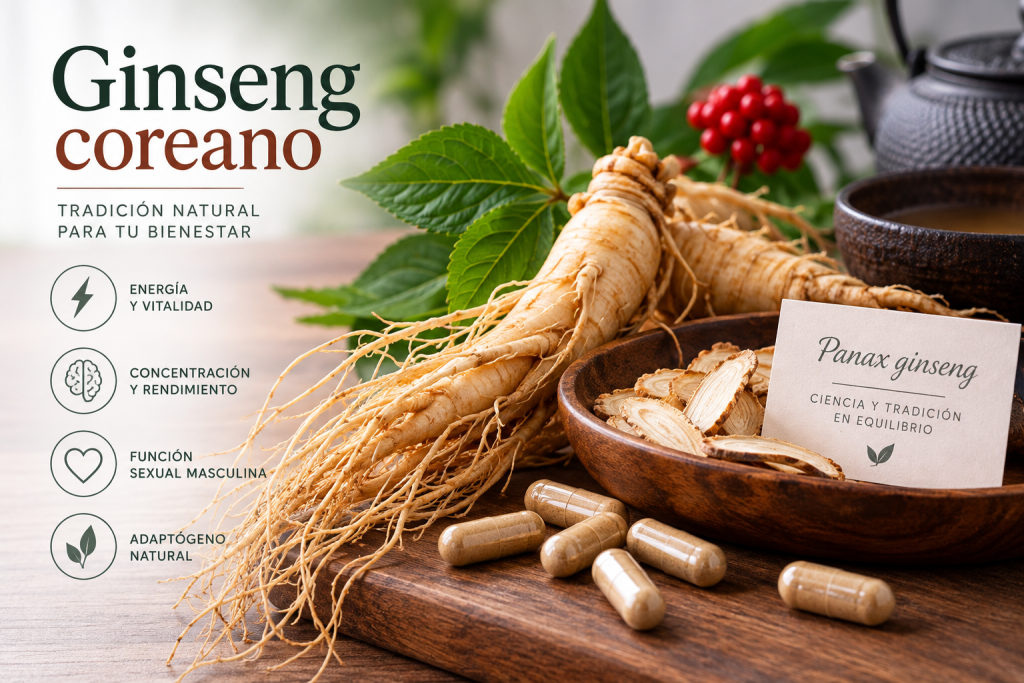 Ginseng coreano: propiedades, beneficios y efecto en la erección