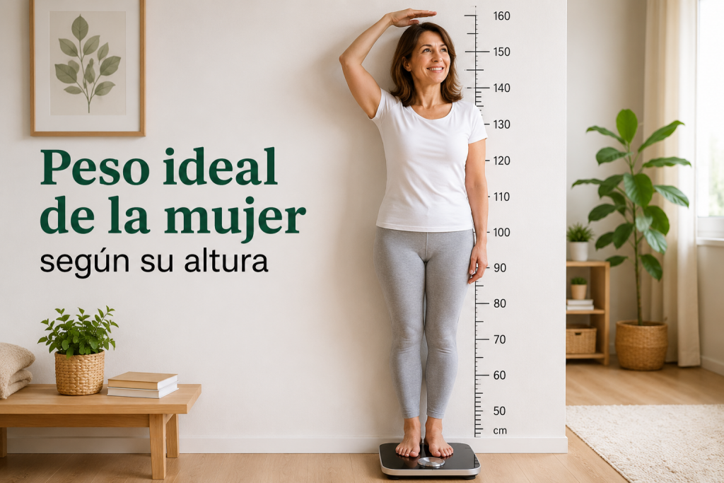 Cuál es el peso ideal de la mujer segun su altura