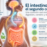 El intestino es el segundo cerebro y se comunica con el cerebro mediante el eje intestino-cerebro