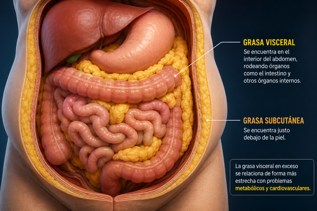 Grasa visceral: qué es, por qué importa y cómo reducirla