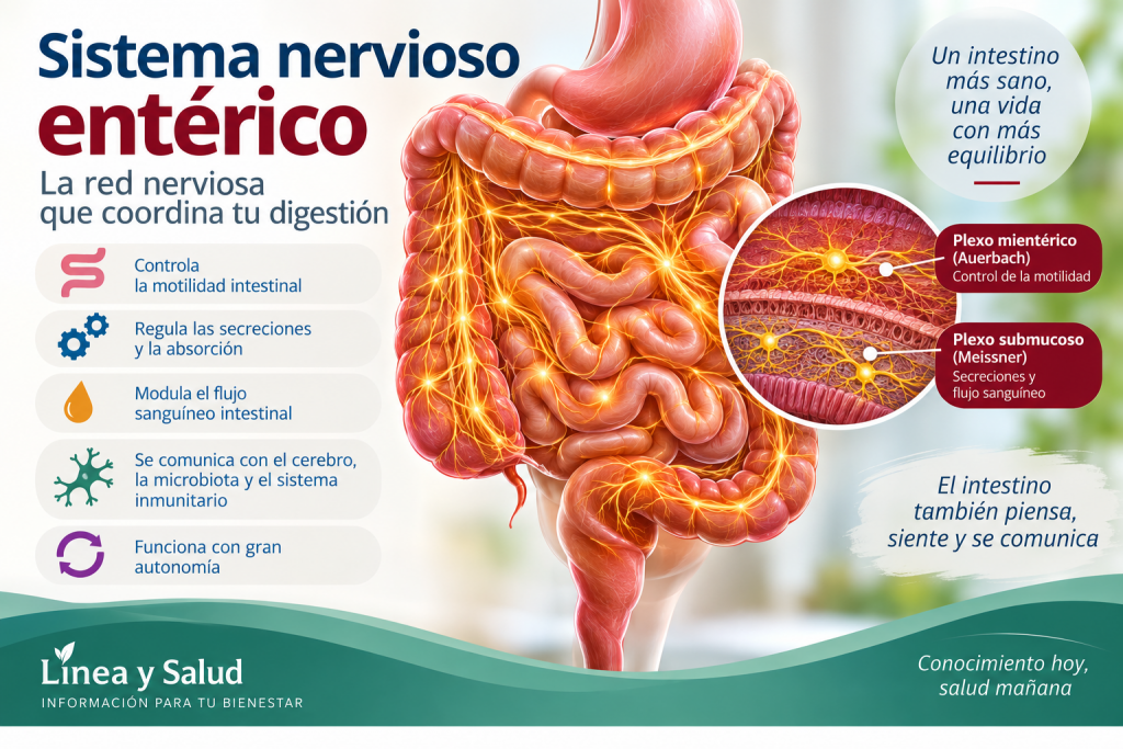 Sistema nervioso entérico: qué es, funciones y por qué controla el intestino