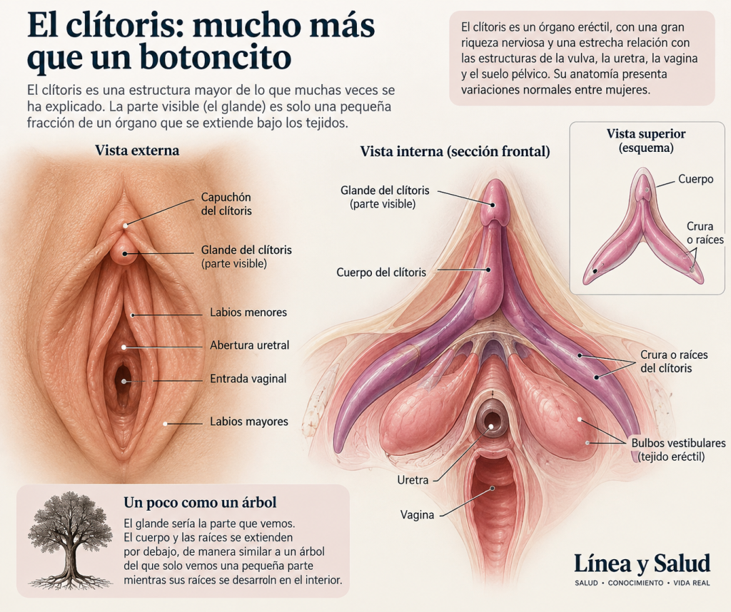 Clítoris: anatomía, función y su papel en el orgasmo femenino