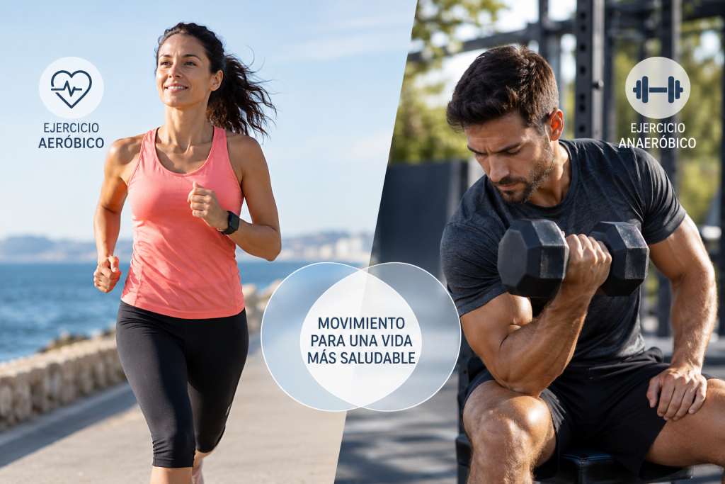 Ejercicio aeróbico y anaeróbico: diferencias, ejemplos y cómo combinarlos